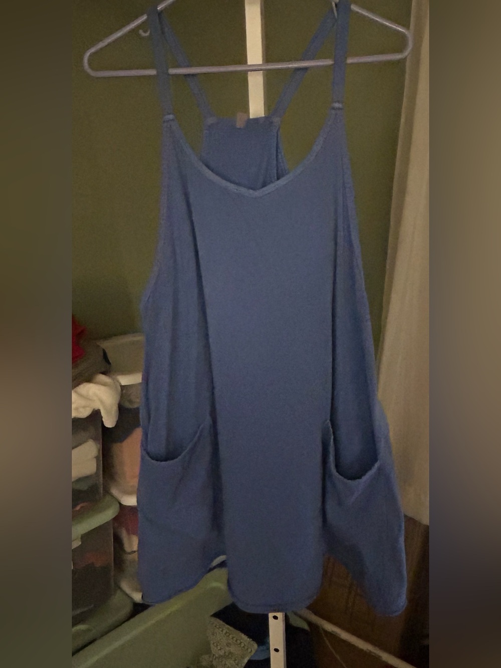 Free People Hot Shot Mini Dress in the color Blue